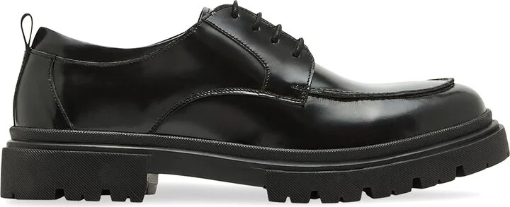 Steve Madden Zuri Men's Lace Up Wing Tip Shoes Black Box Leather : 12 D - Medium - Image 5