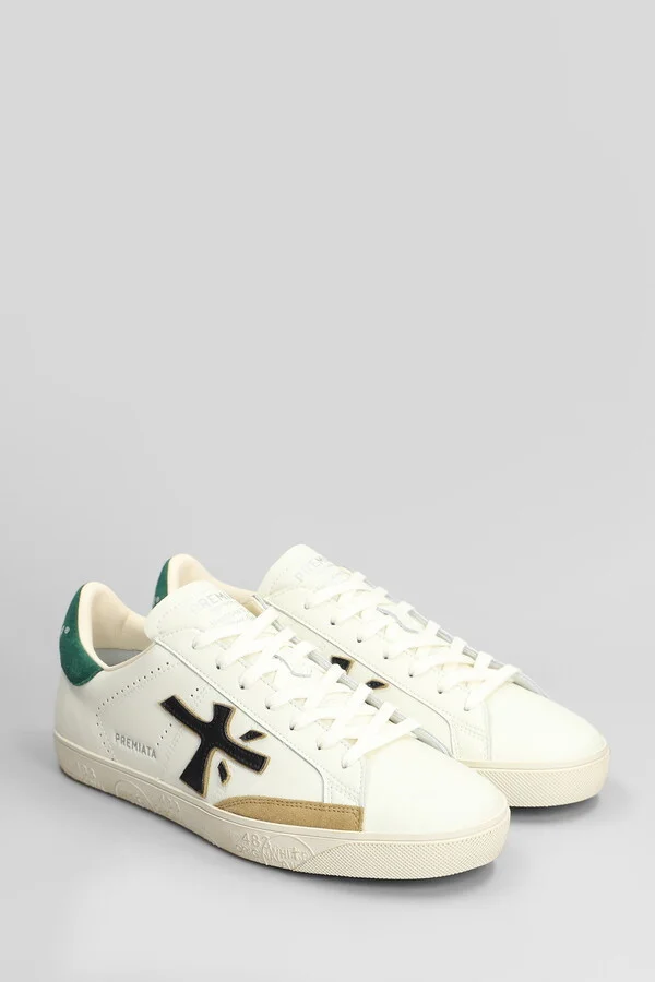 Steven Sneakers In White Leather - Image 2