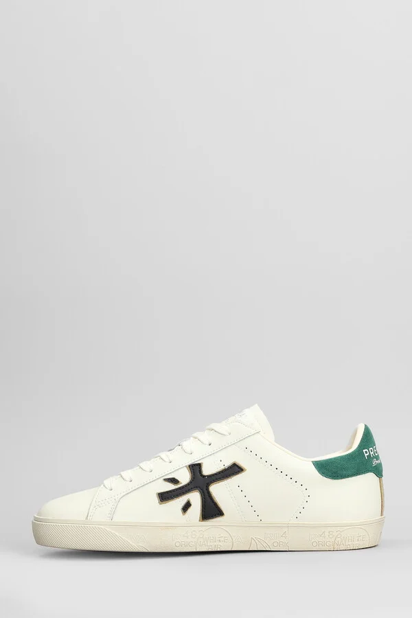 Steven Sneakers In White Leather - Image 3