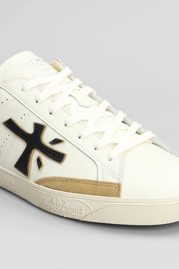Steven Sneakers In White Leather - Image 5