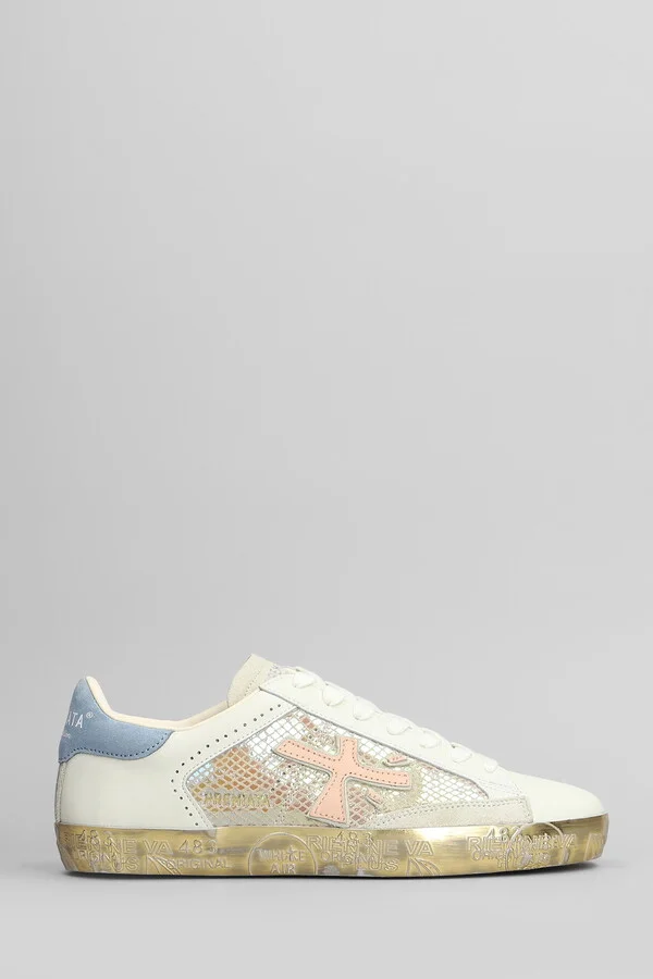 Steven Sneakers In White Leather
