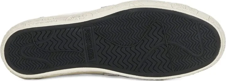 Stevend cross-detail leather sneakers - Image 5