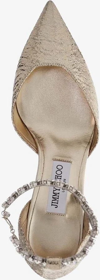 Stevie 50 Crystal-Embellished Metallic Pumps - Image 2
