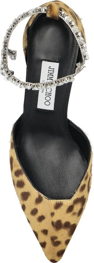 Stevie 50 Leopard Print Pony Pumps - Image 4