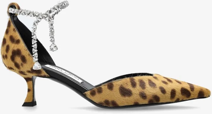 Stevie 50 Leopard-Print Pumps