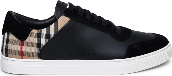 'stevie' Black Leather Sneakers
