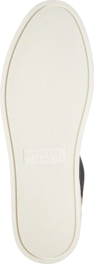Stevie Leather & Canvas Check Sneaker - Image 6
