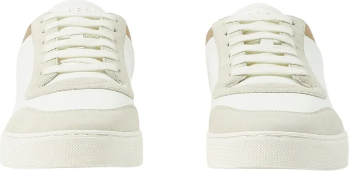 Stevie Leather & Canvas Check Sneaker - Image 5