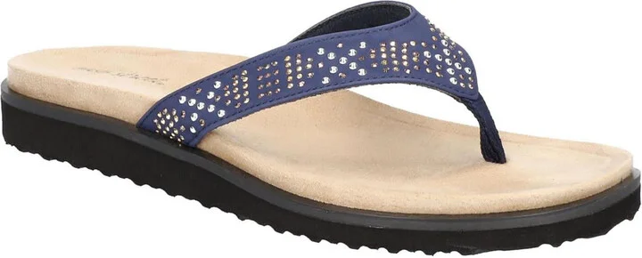Stevie Womens Padded Insole Open Toe Thong Sandals