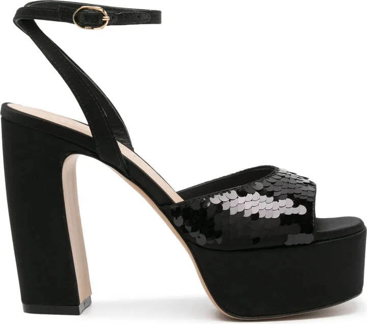 Stex 120mm sequined sandals