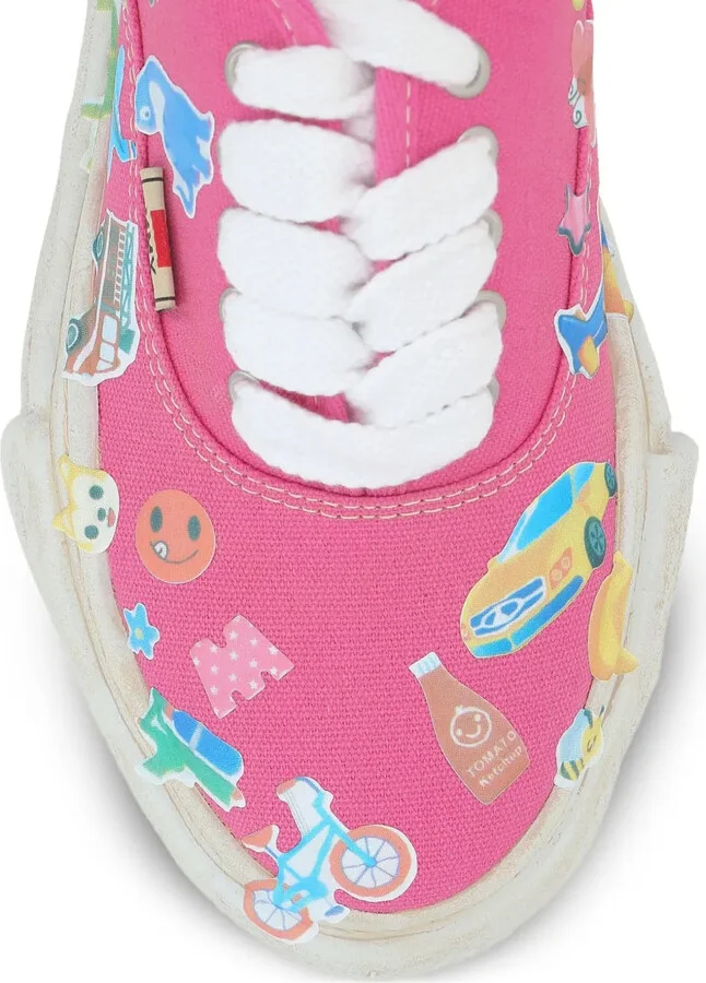 Sticker-Print Canvas Sneakers - Image 4