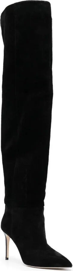 Stiletto 100mm thigh-length suede boots - Image 2