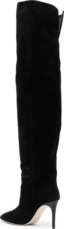 Stiletto 100mm thigh-length suede boots - Image 3