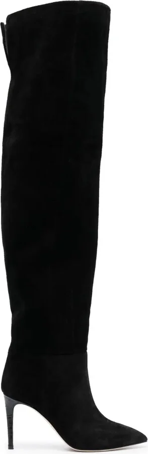 Stiletto 100mm thigh-length suede boots