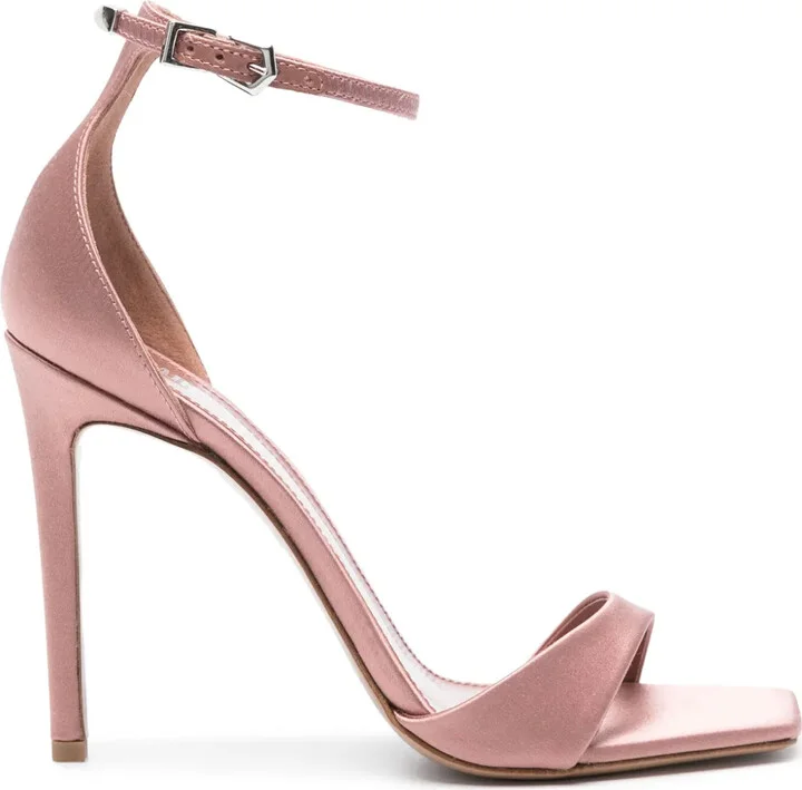 Stiletto 105mm satin sandals