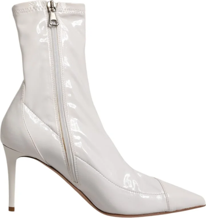 Stiletto Heels Mid Calf Boots Women's Shoes (Pre-Owned)