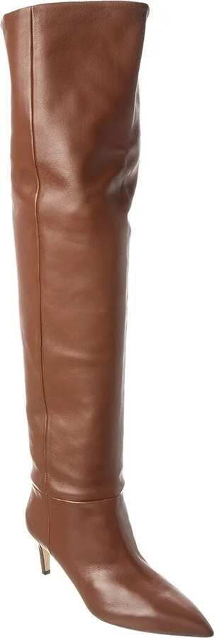 Stiletto Leather Over-The-Knee Boot