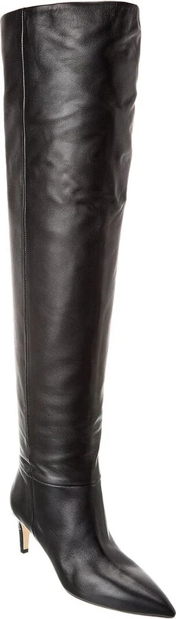 Stiletto Leather Over-The-Knee Boot