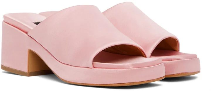 Stine Goya Pink Borage Heeled Sandals - Image 4