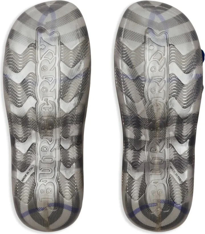 Stingray checked-lining slippers - Image 5