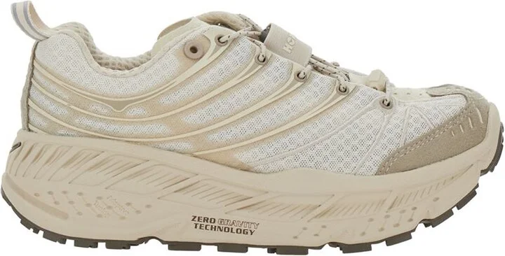 'Stinson Evo Og' Beige Sneakers With Drawstring Closure And Logo Patch On The Tongue In Tech Fabric Unisex