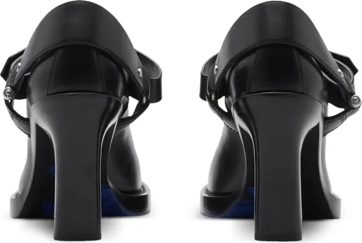 Stirrup 85mm leather pumps - Image 3