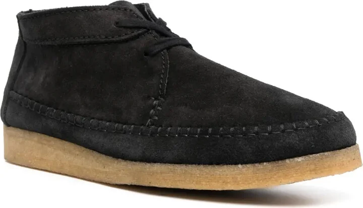 Stitch-Detail Suede Boots - Image 2