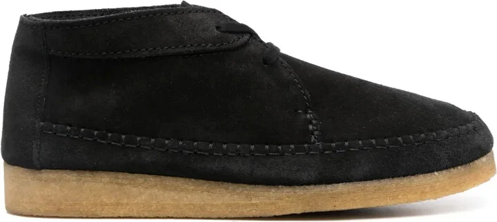 Stitch-Detail Suede Boots