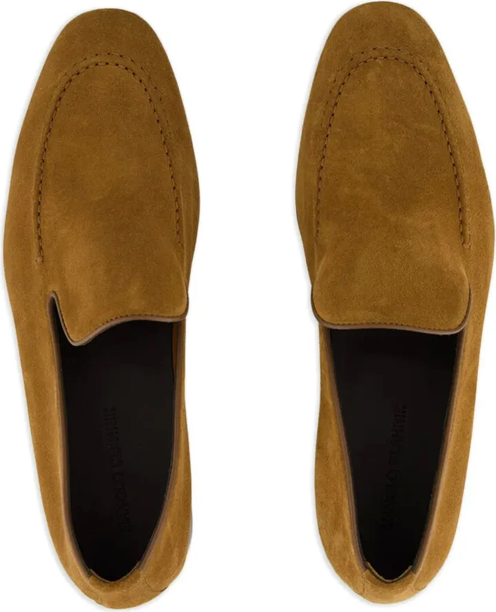 Stitch-Detailing Suede Slip-On Loafers - Image 3