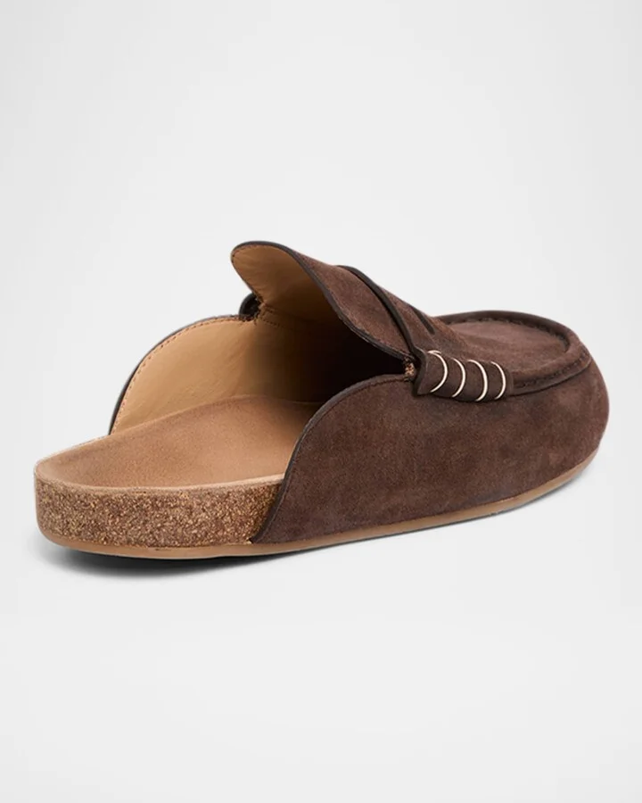 Stitch Suede Loafers - Image 2