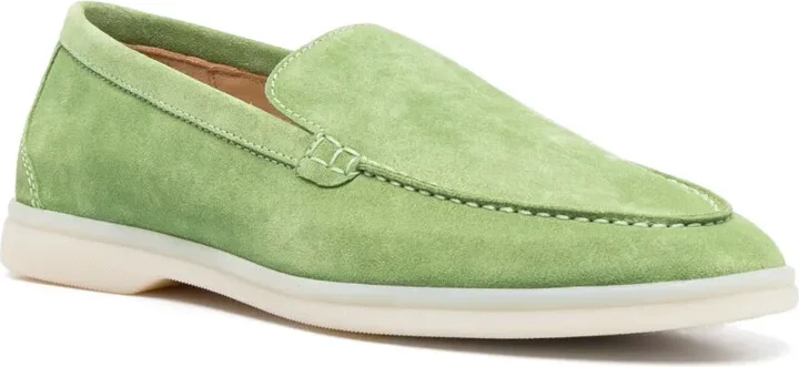Stitched-Edge Suede Loafers - Image 2