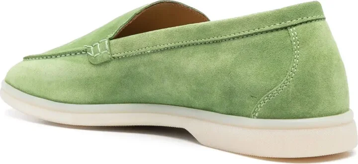 Stitched-Edge Suede Loafers - Image 3