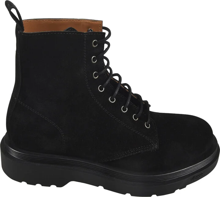 Stitched Lace-up Boots