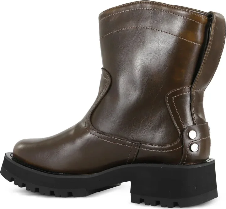 Stitched Leather Boots