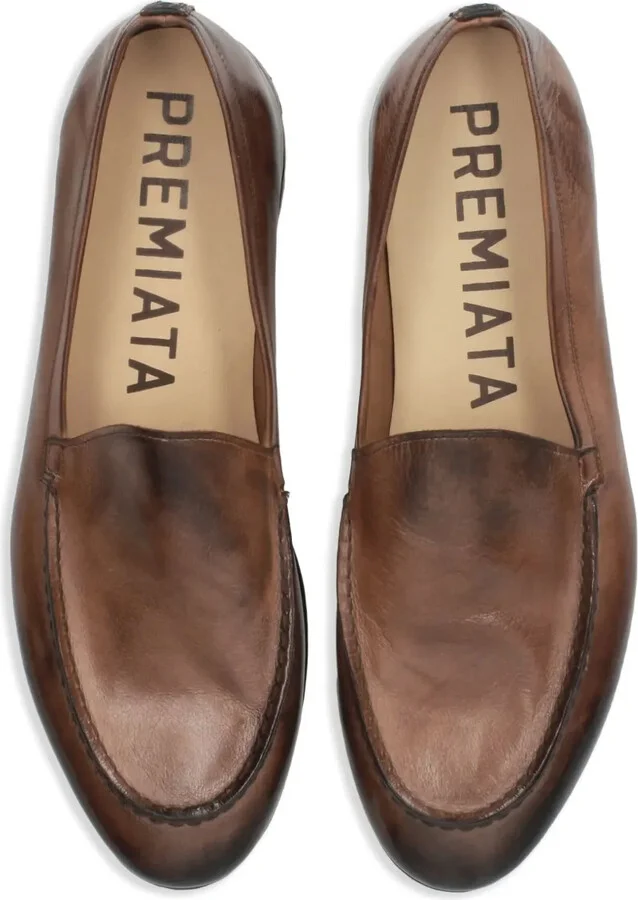 Stitched Leather Loafers - Image 4