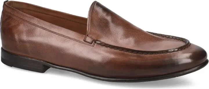 Stitched Leather Loafers - Image 5