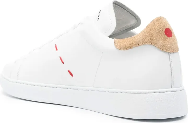 Stitched Leather Sneakers - Image 3