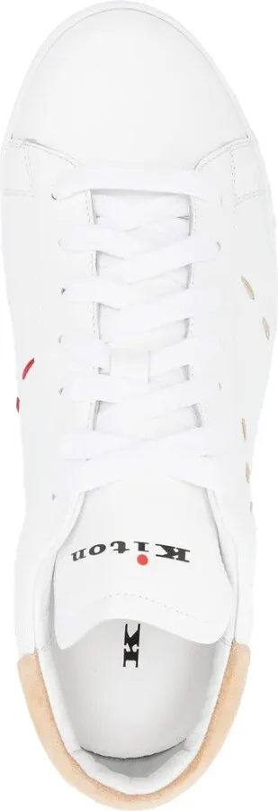 Stitched Leather Sneakers - Image 4