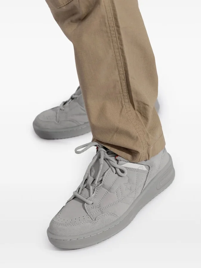 Stitched Pattern Lace-Up Sneakers - Image 5