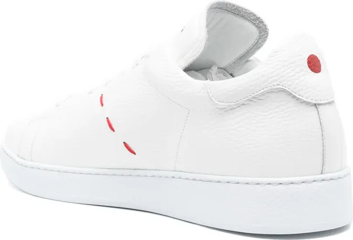 Stitching Leather Sneakers - Image 3