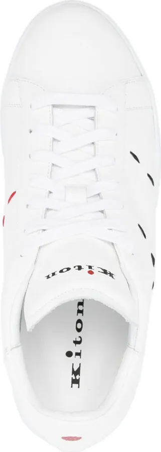 Stitching Leather Sneakers - Image 4