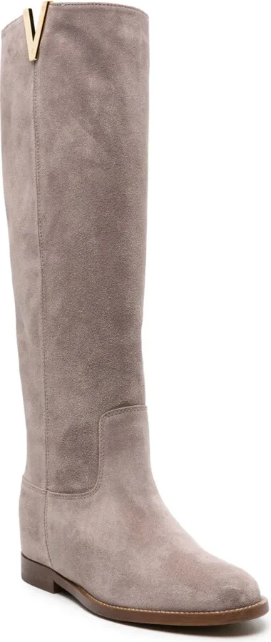 Stivale V-plaque suede boots - Image 2
