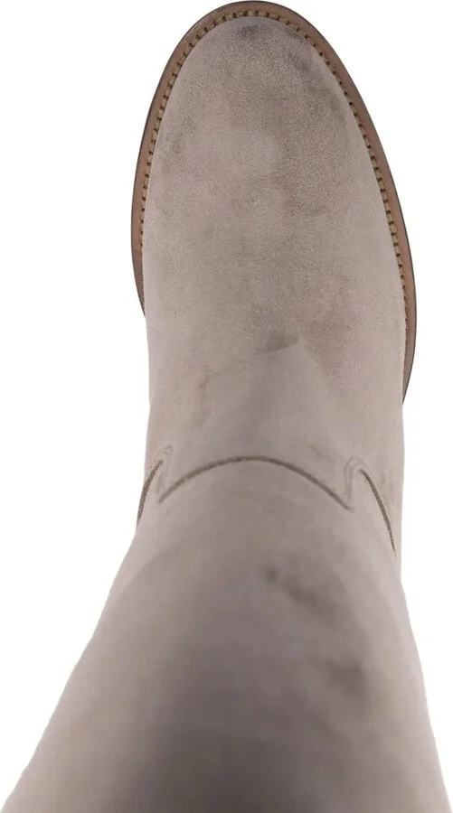 Stivale V-plaque suede boots - Image 4