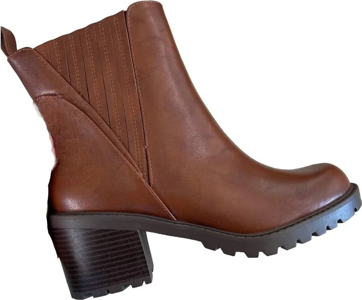 Stomp It Out Lug Sole Bootie In Brown