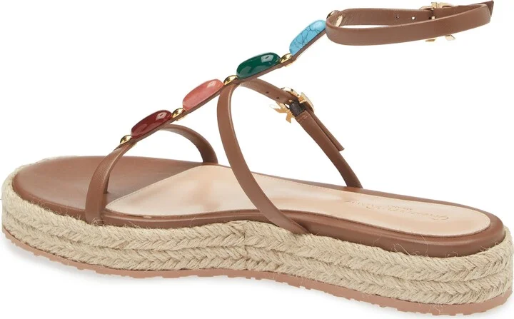 Stone Embellished Espadrille Sandal - Image 2