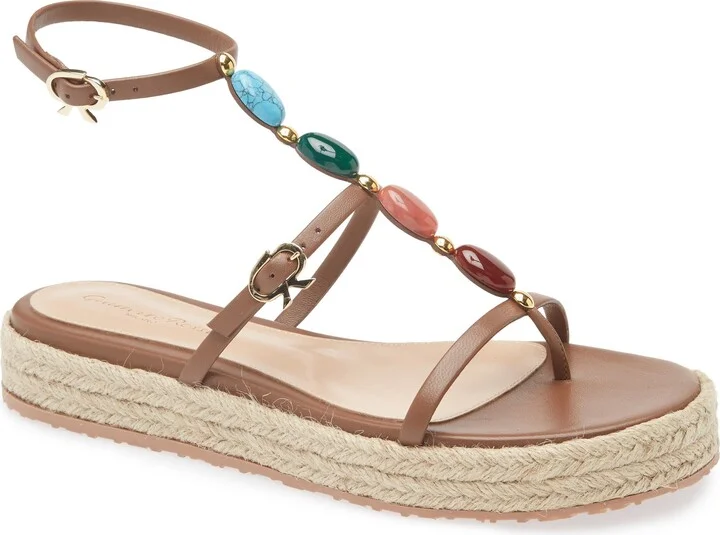 Stone Embellished Espadrille Sandal