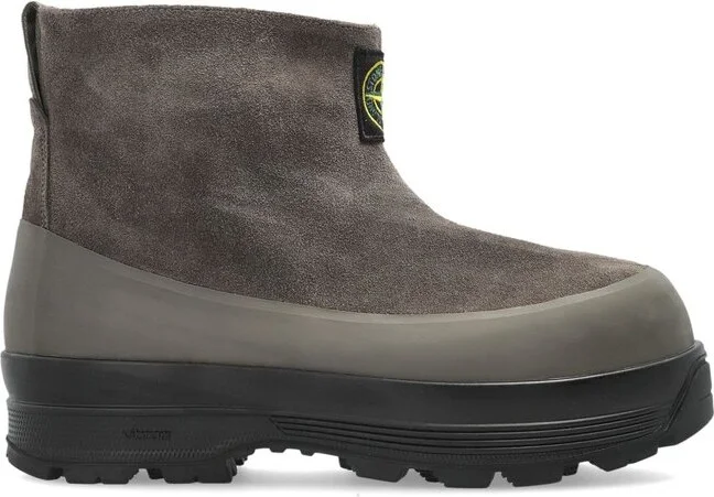 Stone Island Compass Patch Ankle Boots