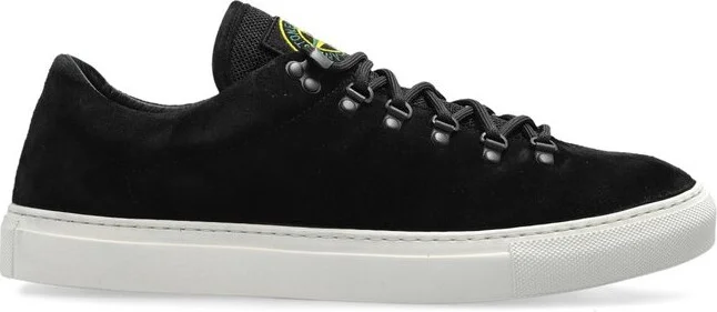 Stone Island Compass-Patch Lace-Up Sneakers