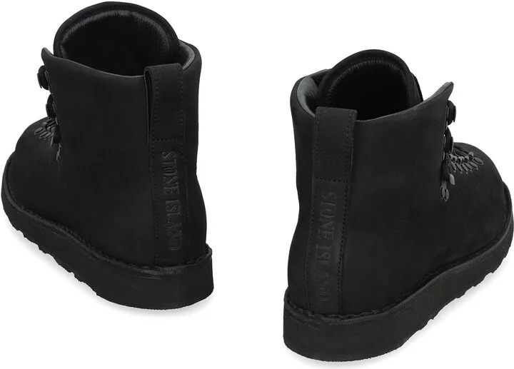 Stone Island Leather Lace-Up Boots - Image 4