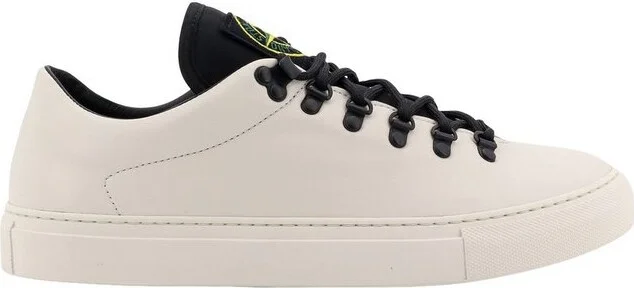 Stone Island Logo Patch Almond Toe Sneakers